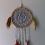 Diameter 15 cm, kleur grijs/bruin, lengte totaal 45 cm, € 7,50